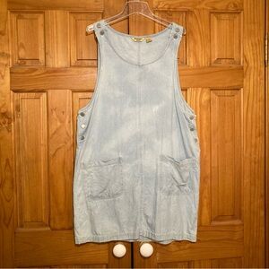 NWOT Vintage Northwest Blue Denim Jumper Dress Size L